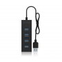 Raidsonic | 4 port USB 3.0 hub | IB-HUB1409-U3 - 4